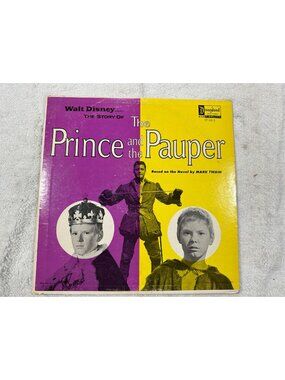 Walt Disney The Prince And The Pauper LP 1962 Vinyl 33 Disneyland Records ST1912